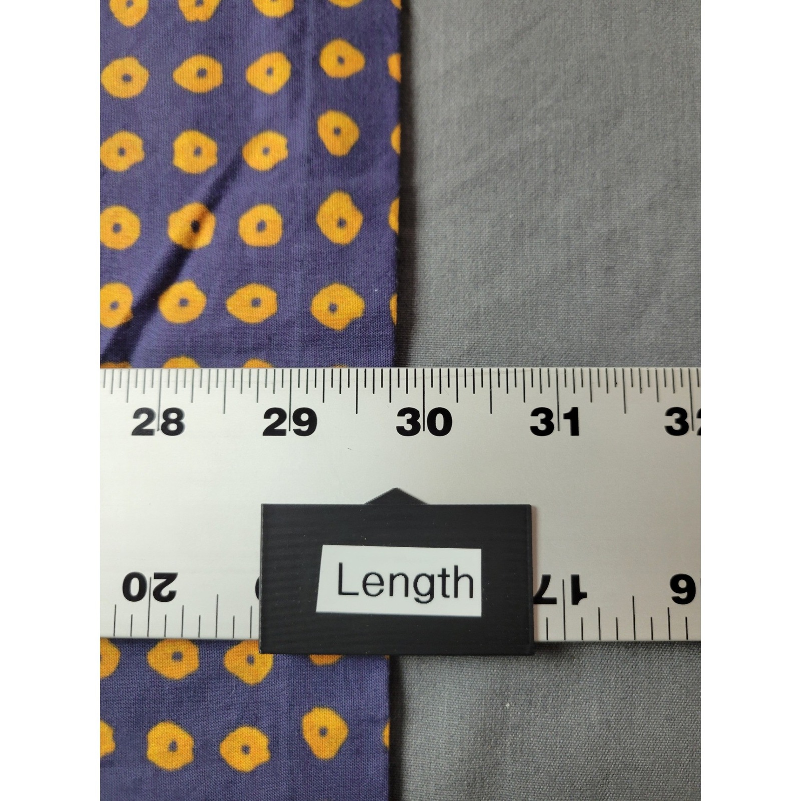 Saaksha & Kinni Indigo Gold Polka Dot Mandarin Collar Button Down Shirt Blouse L — image 8 of 8